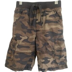 Bundle & Save CARTERS Cargo Camo Green Brown Shorts Cotton size 6 Elastic Waist‎
